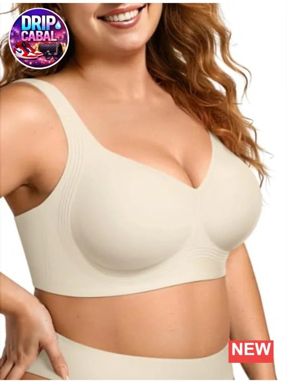 Wireless Push Up Bra Full Coverage No Underwire Plus Size Seamless Tshirt Bra